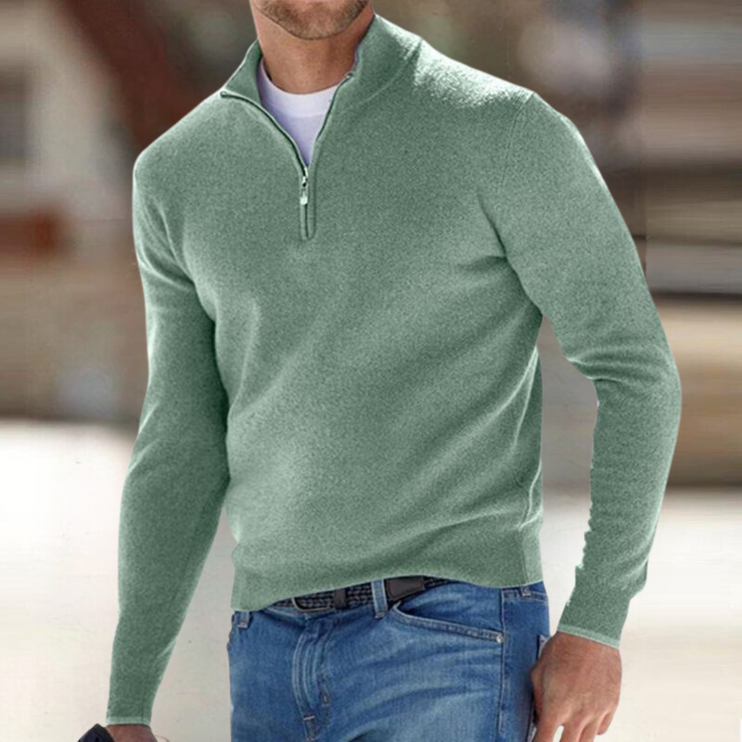 Santous Zip-Up Sweater | Ponty