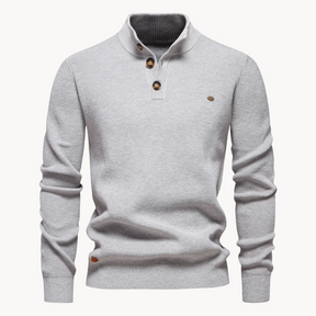 Ashton Button Mockneck Sweater | Ponty