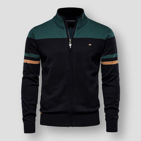 Atlas Retro Striped Bomber Jacket | Ponty