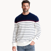 Atlantic Stripe Cotton Sweater | Ponty